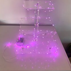 Lighted 3 Tier Cupcake Stand