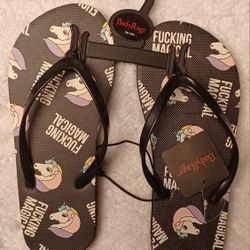 Women's Size Small 5 6 U Unicorn Fing Magical Summertime Brand New Beach