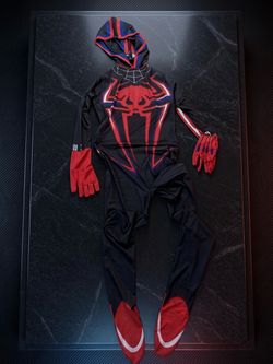 Cosplay spiderman size xxl smaller fits Medium strech