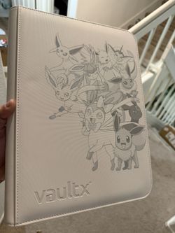 9 Pocket exclusive white Evee Engraved binder (20 Pages)