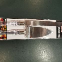 Knife and Server Set, Faux Crystal 4 For $10