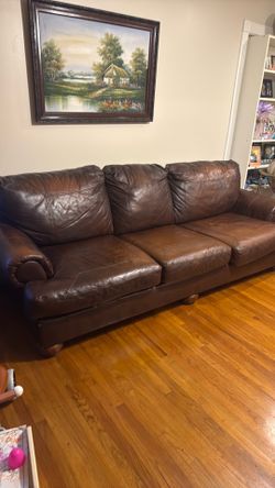 Brown Leather sofa