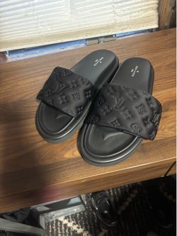 Louis Vuitton black slides
