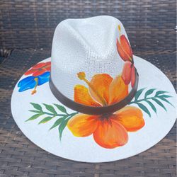 Hand painted Hat From Mexico 