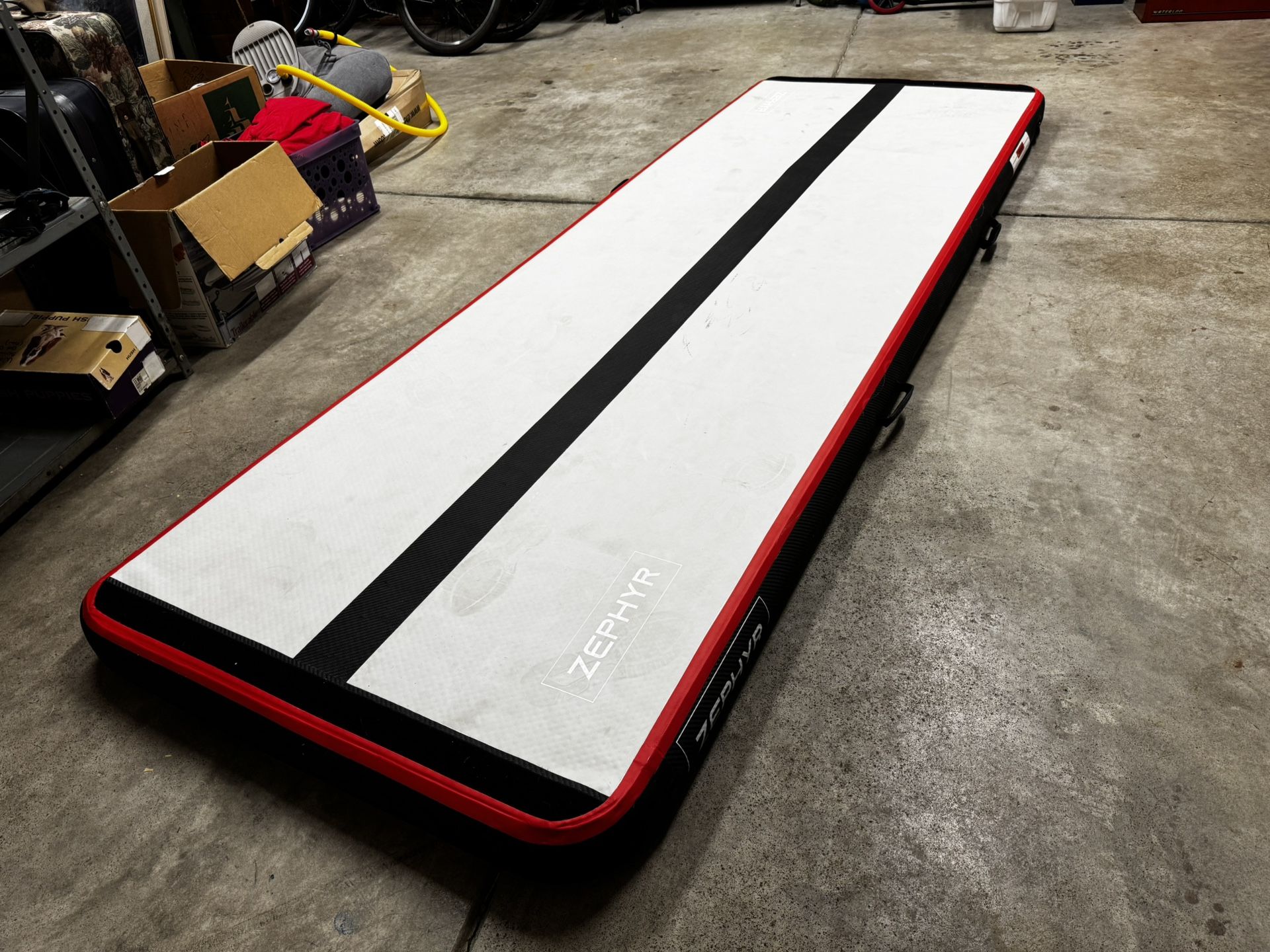 🏃♂️ Zephyr Inflatable Gymnastics Air Track Mat – With Foot Pump