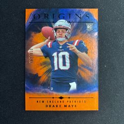 2024 rookie Drake May origins/149 orange sports card