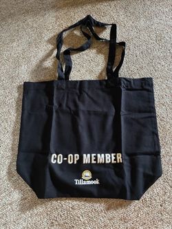 Tillamook Co-op Member Black Tote Bag