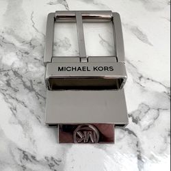 MICHAEL Michael Kors Logo Silver Belt Buckle | Fashion Accessory | BUCKLE ONLY!