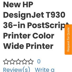 HP DesignJet T930 36-in PostScript Printer

