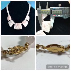 Japanese Rose Quartz Collar NL  