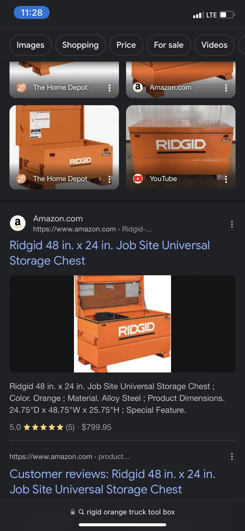 Rigid Truck Tool Box