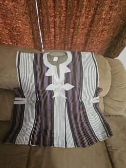 African Men's Hand Woven Fugu Batakari / Fugu Smock from Ghana