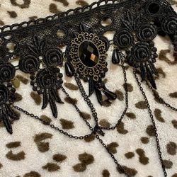 Beautiful Black And Gold Steam Punk Choker