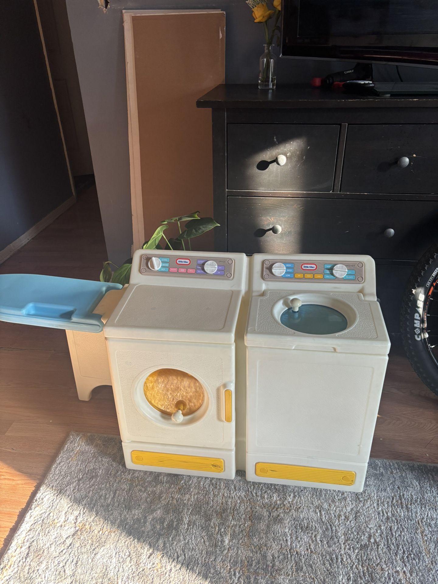 Vintage Little Tikes Washer And Dryer Laundry Center With Ironing