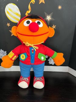 SESAME STREET DRESS ME UP ERNIE DOLL - 13 INCHES - VINTAGE 1990