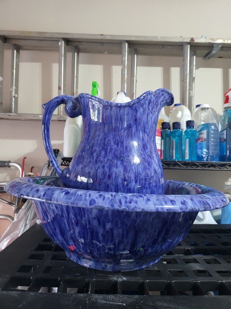 Antique Pitcher And Wash Basin
