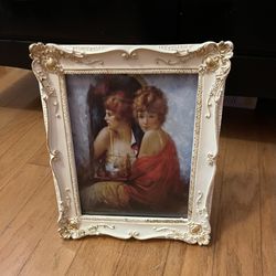 White Picture Frame Very Nice Vintage Look 10x12 Inches