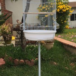 Large Around Parrot Birds Cage With Stand 