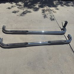 GMC Sierra truck steps in excellent condition