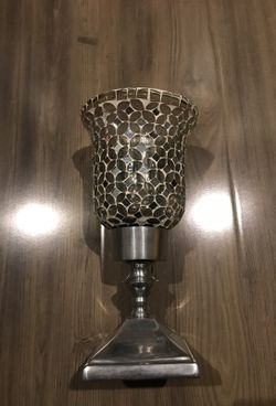Silver Mirrored Vase