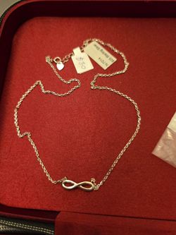 Silver 925 infinity necklace