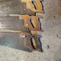 Vintage Handsaws and Box