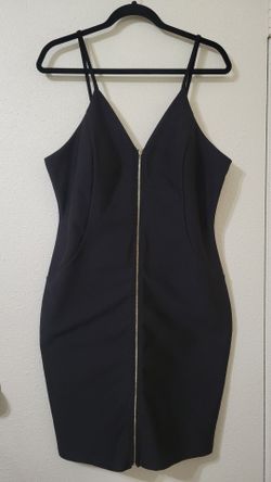 Black dress with golden zipper size 1XL