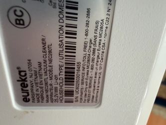 Eureka portable vac
