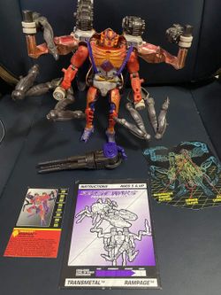 Vintage Beast Wars Transmetals Rampage Ultra Class (1998) - 100% Complete with Manual & Card
