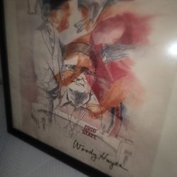 Woody Hayes Autographed Painting