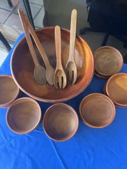 Ensaladera De Madera Caoba