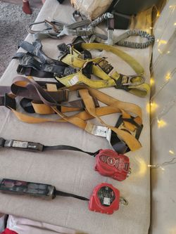 Huge Construction Fall Protection Safety Gear Bundle - Harnesses, Lanyards, Retractables