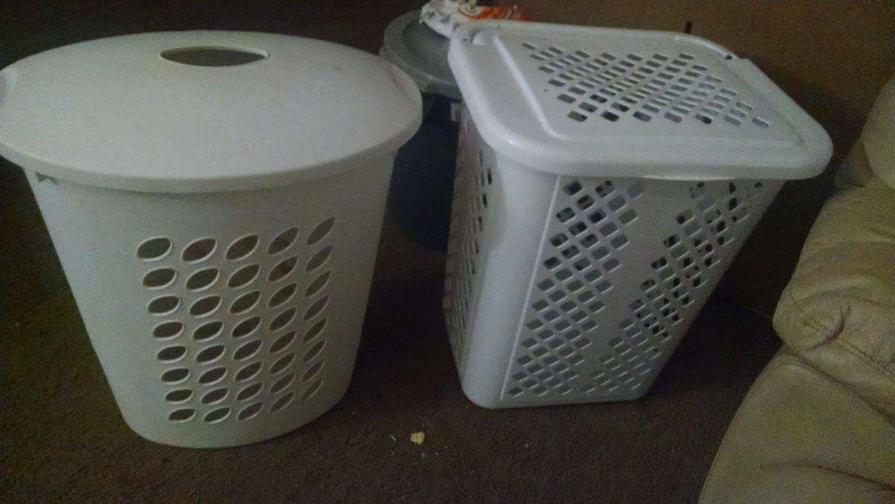 2 laundry buckets