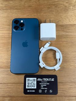 📱 iPhone 12 Pro Max | 128GB | Pacific Blue | Unlocked (Any Carrier)