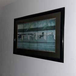 Framed Asian Horses