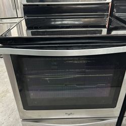 5 Burner Convection Stainless Glass Top Stove 