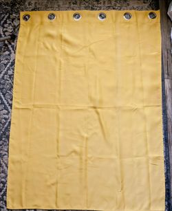Yellow Curtains with Grommets. Room Darkening. Thermal Insulated.