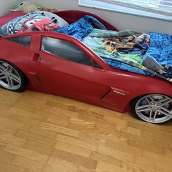 Kids Bed Chevy Corvette Red 