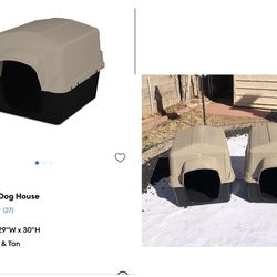 Two Large Dog Houses For Sale. Basically New 
