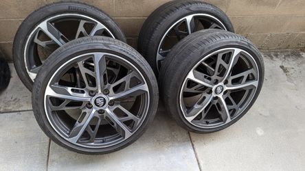 21" Porsche Cross Turismo Design Wheel Set (polished)
