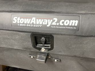 StowAway Standard Hitch Cargo Carrier (Black, SwingAway Frame • LED Lights • License Plate Harness)