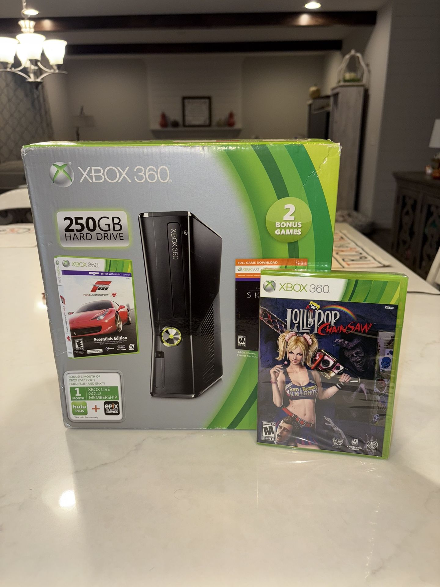Xbox 360 Holiday Bundle And Lollipop Chainsaw Both Brand New Sealed