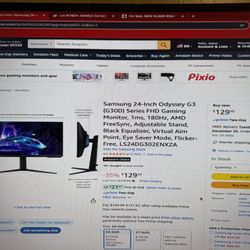 Samsung Gaming Monitor 100 New In Box