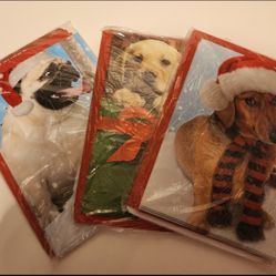 Funny Cute Small Dog Christmas Card Lot of 12