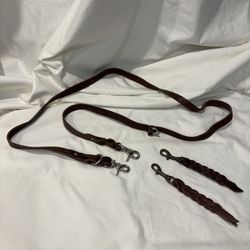 Amish Hand Made Leather Dog Training Leash Set Leerburg Method