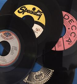 Vintage Vinyl 45 Records $5 each or 10 for $30