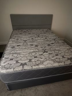 Queen Bed Frame with Mattress