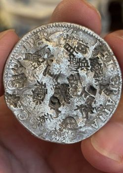 1799 8 reale chop marked coin