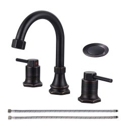 8 in. Widespread Double Handle Bathroom Faucet 