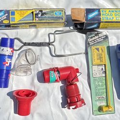 RV Motorhome Camper Waste Tank Adapters, Water Filter, Windshield Cover & Misc  
